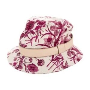 UEC GUCCI BLOOM FLORAL FEDORA BUCKET HAT PURPLE/WHITE SIZE M